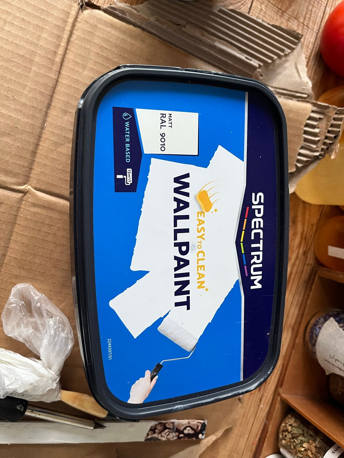 Spectrum Wallpaint RAL 9010 Wit - Nieuw, Doe-het-zelf en Verbouw, Verf, Beits en Lak, Nieuw, Verf, Minder dan 5 liter, Wit, Ophalen