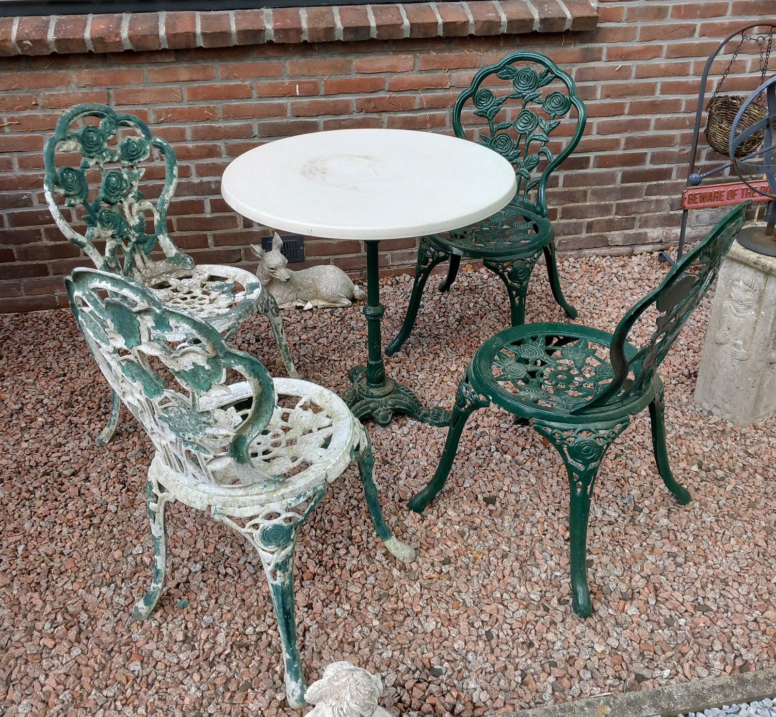 5 delige bistro set., Tuin en Terras, Ophalen