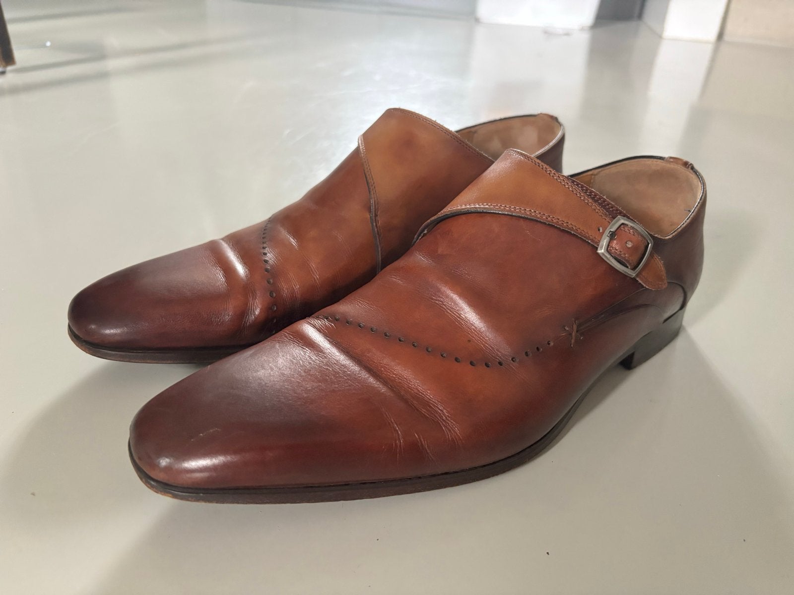 Magnanni Monkschoenen - maat 43, Kleding | Heren, Schoenen, Bruin, Ophalen of Verzenden, Gespschoenen, Gedragen