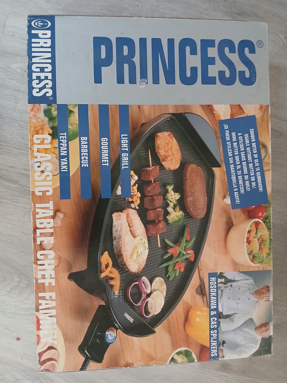 Princess Classic Table Chef Family Grillplaat 2206, Ophalen, Nieuw, 4 t/m 7 personen