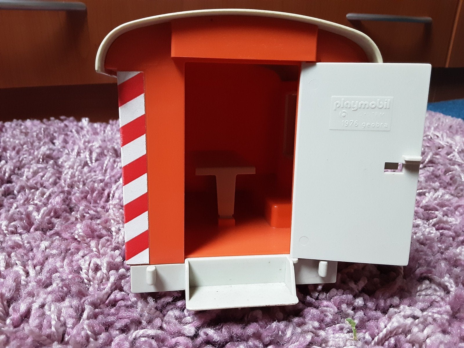 Playmobil 1.2.3 Bouwkeet/Woonwagen, Kinderen en Baby's, Gebruikt, Complete set, Voertuig, 1.2.3