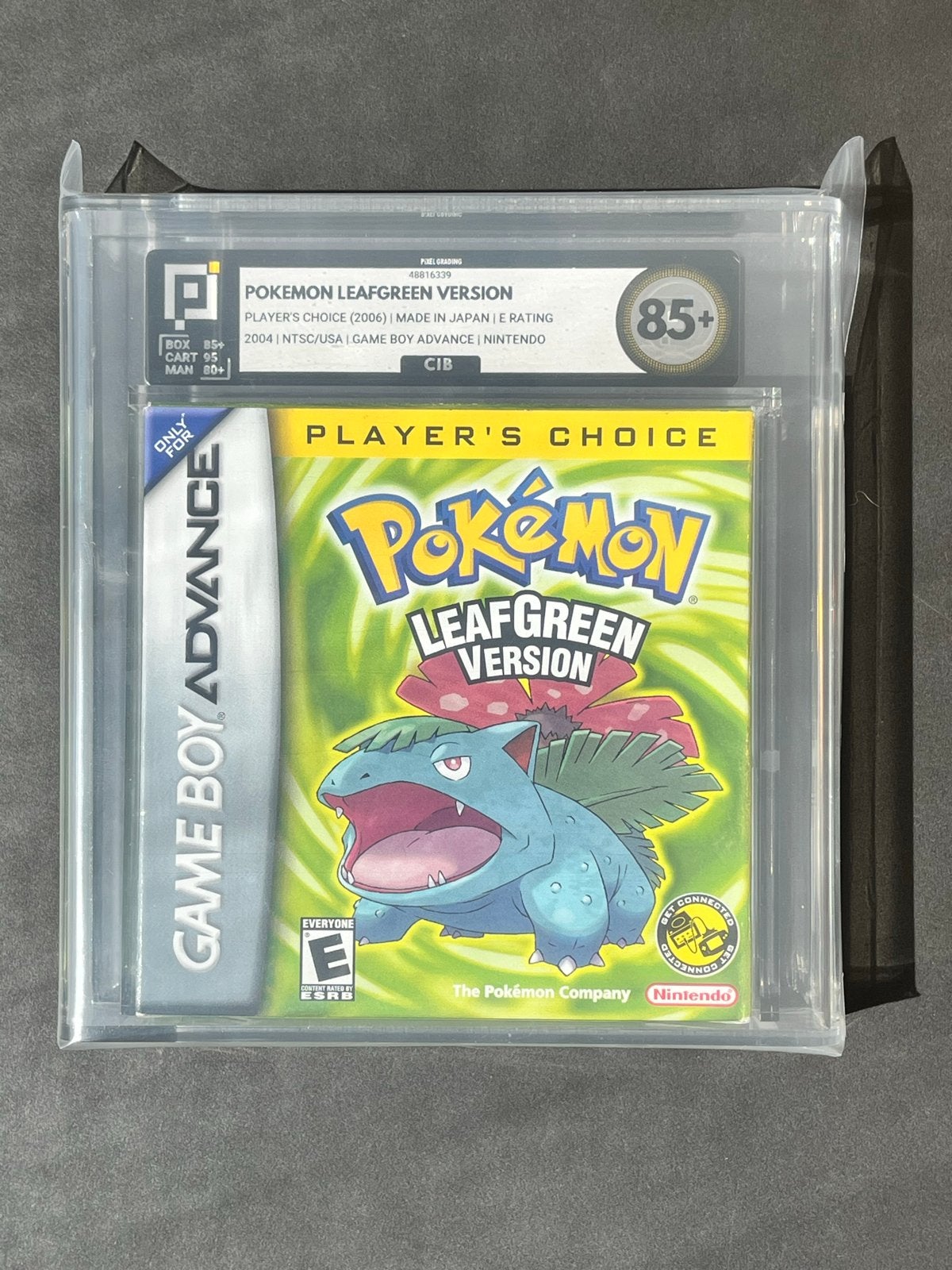 Pokemon Leafgreen CIB Graded 85+, Spelcomputers en Games, 1 speler, Ophalen of Verzenden, Zo goed als nieuw, Role Playing Game (Rpg)