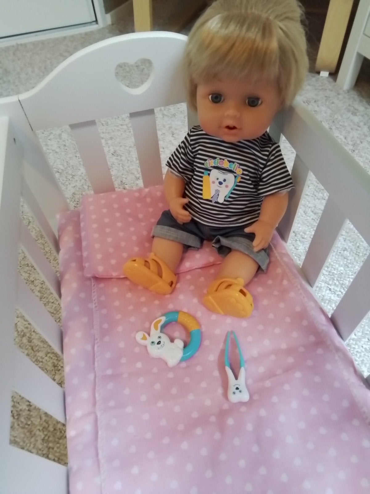 Kadotip! Cicciobello Eerste tandje, Kinderen en Baby's, Ophalen, Zo goed als nieuw, Babypop