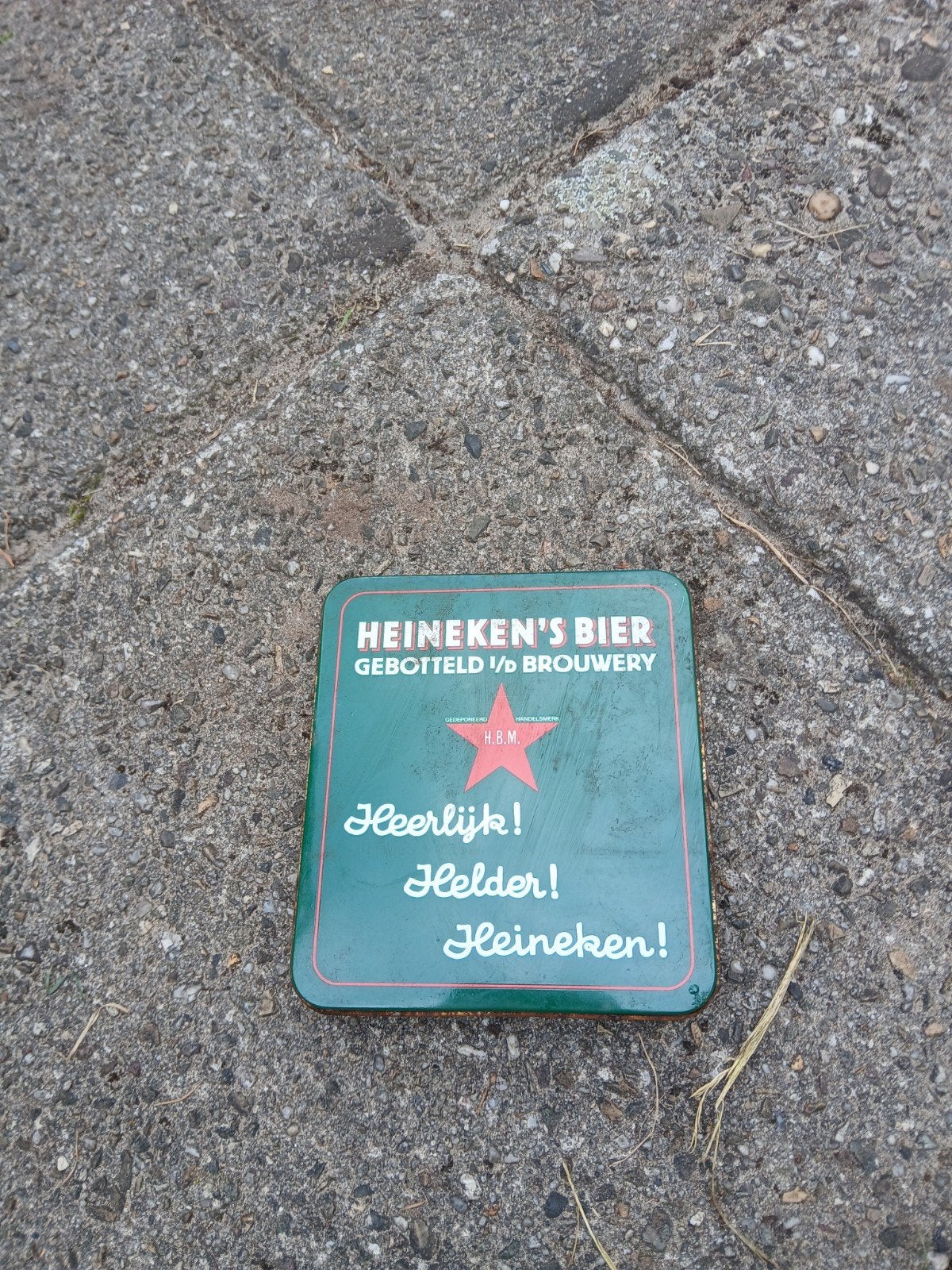 oud blik van  Heineken, Ophalen, Gebruikt, Overige typen, Heineken