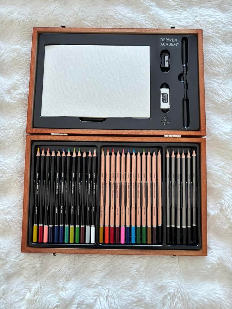 Derwent Academy potloden set, Hobby en Vrije tijd, Tekenen, Ophalen, Zo goed als nieuw, Potlood of Stift