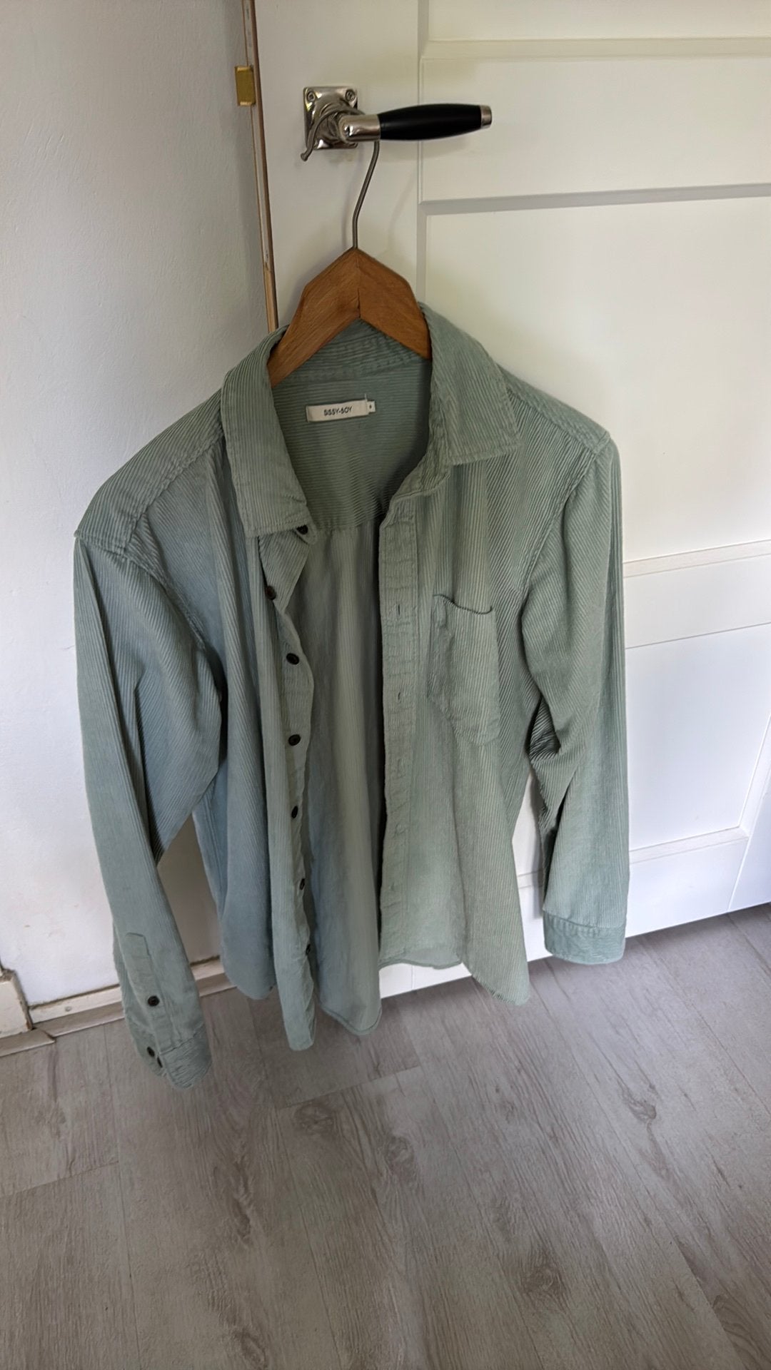 Rib overhemd Sissy-Boy mint groen, Ophalen, Zo goed als nieuw, Groen