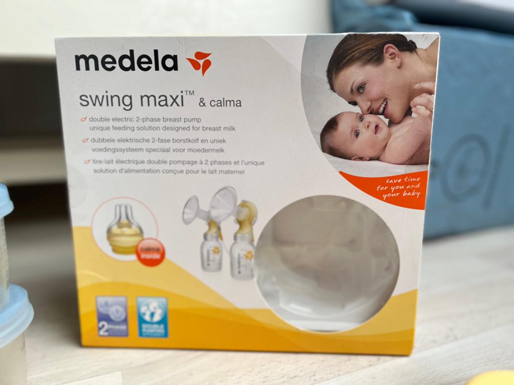 Medela Swing Maxi dubbele borstkolf+Harmony handkolf, Kinderen en Baby's, Babyvoeding en Toebehoren, Ophalen of Verzenden, Gebruikt