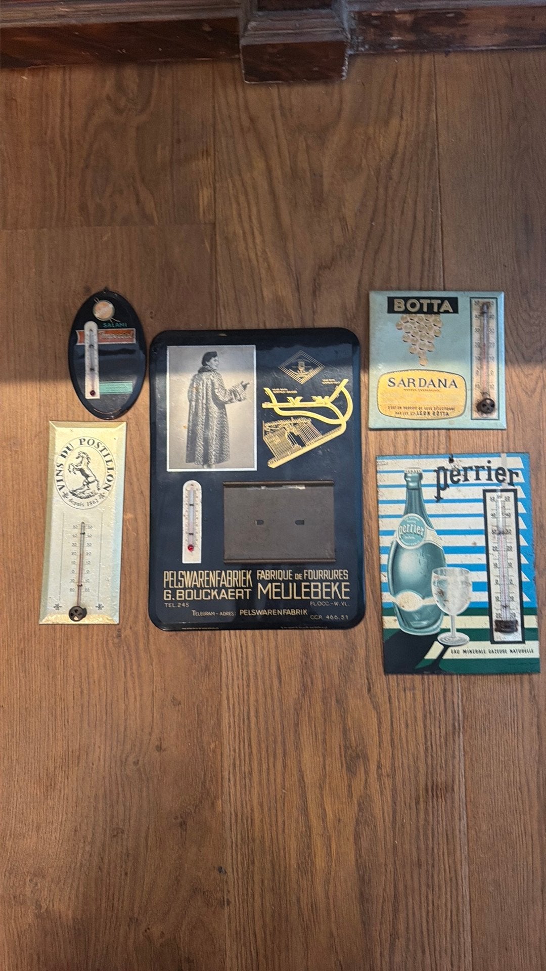 Lotje oude reclame thermometers, Huis en Inrichting, Ophalen, Gebruikt