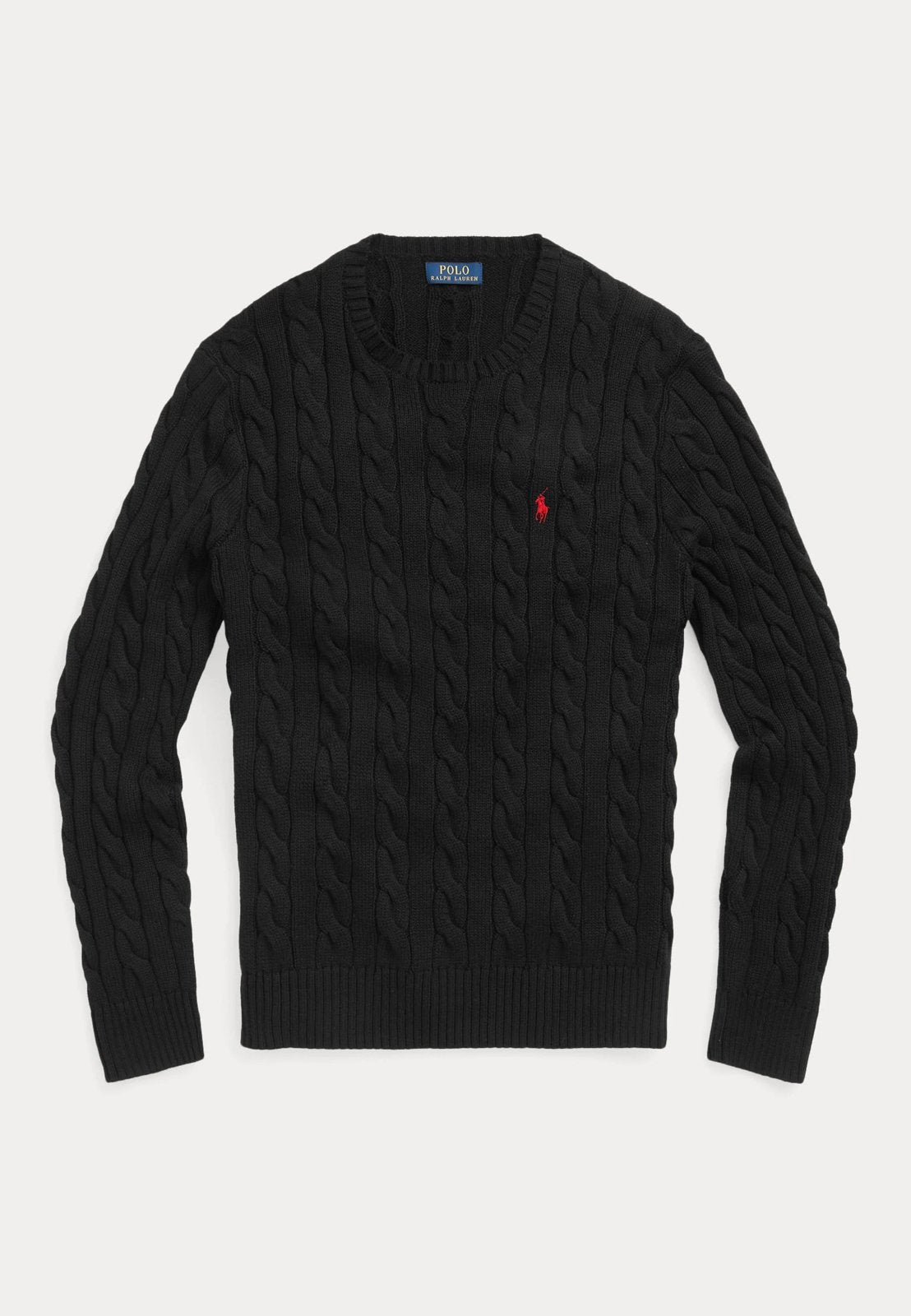Nieuwe Polo Ralph Lauren kabeltrui zwart., Maat 52/54 (L), Zwart, Nieuw, Ophalen of Verzenden