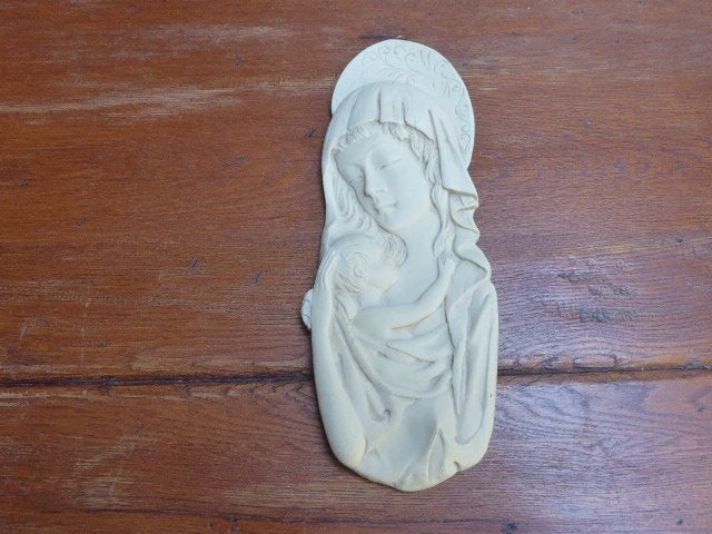 Vintage wanddecoratie Maria van polystone, Ophalen of Verzenden