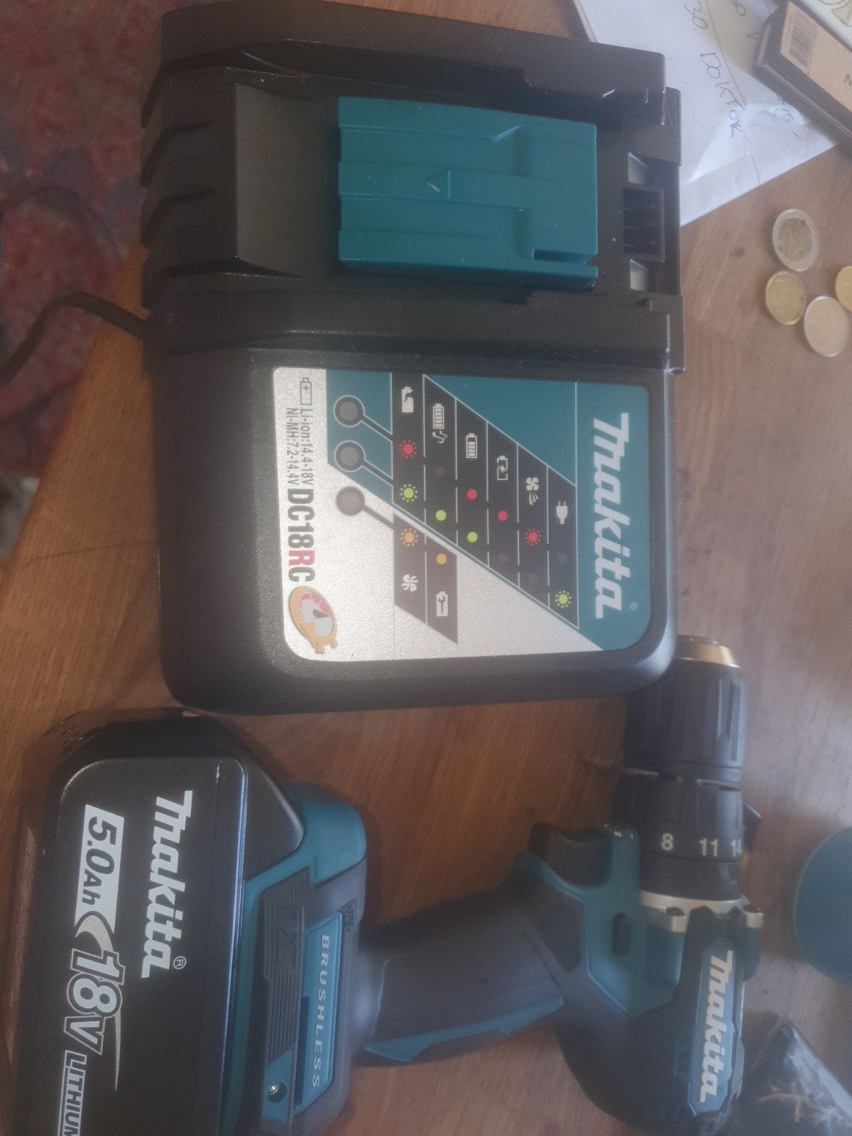 Makita set, Ophalen