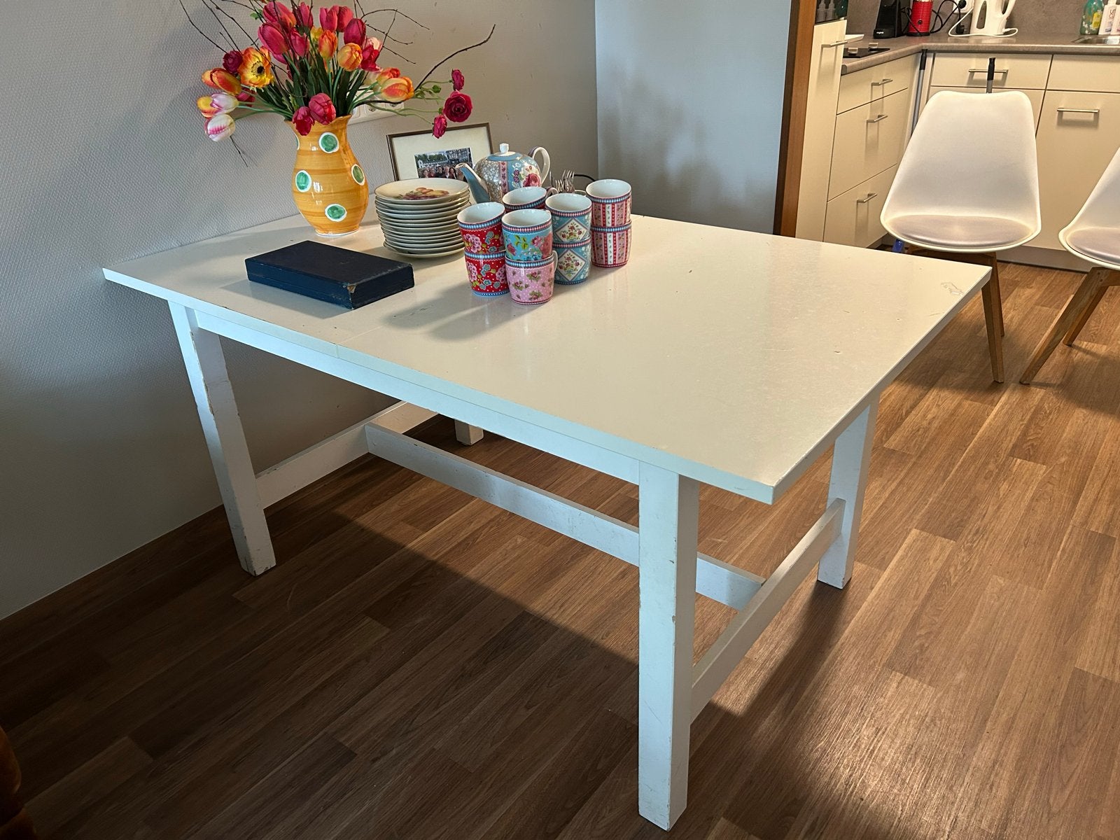 IKEA Norden uitschuifbare eettafel - Gratis af te halen, Huis en Inrichting, Ophalen, Gebruikt, 50 tot 100 cm, 150 tot 200 cm