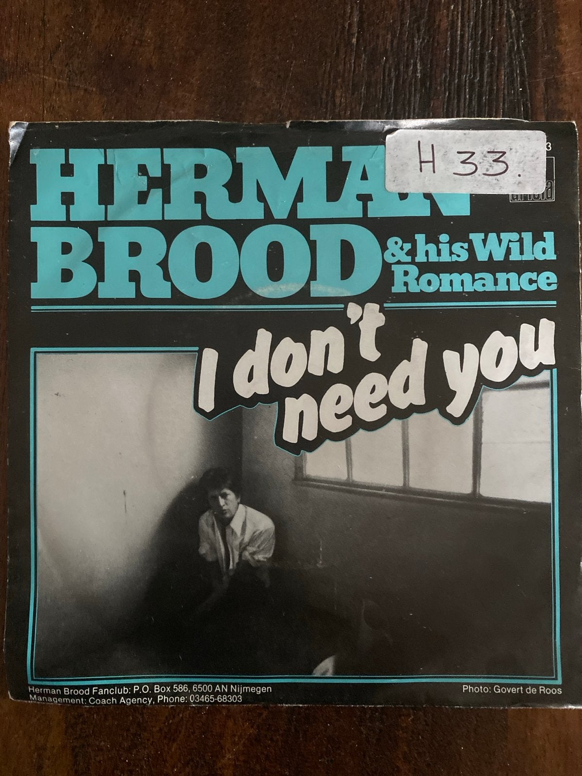 Herman Brood & His Wild Romance - I Don't Need You (Single), Cd's en Dvd's, Gebruikt, 7 inch, Ophalen of Verzenden, EP