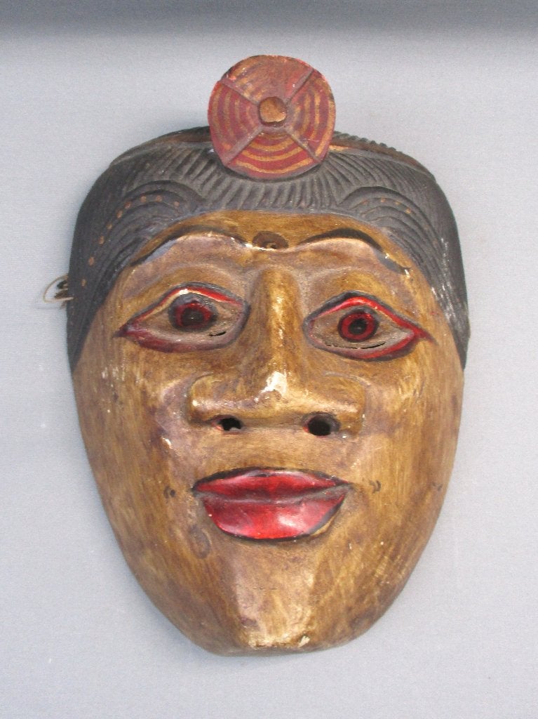 Hout masker Bali Indonesië eerste helft 20e eeuw, Indonesië, Ophalen of Verzenden, Houtsnijwerk, Hout