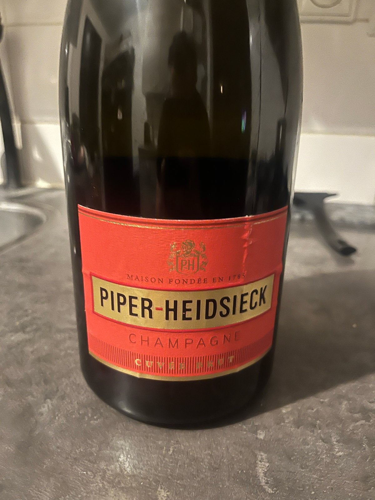 Piper-Heidsieck Champagne Brut 1.5L, Verzamelen, Wijnen, Ophalen of Verzenden, Zo goed als nieuw, Frankrijk, Champagne