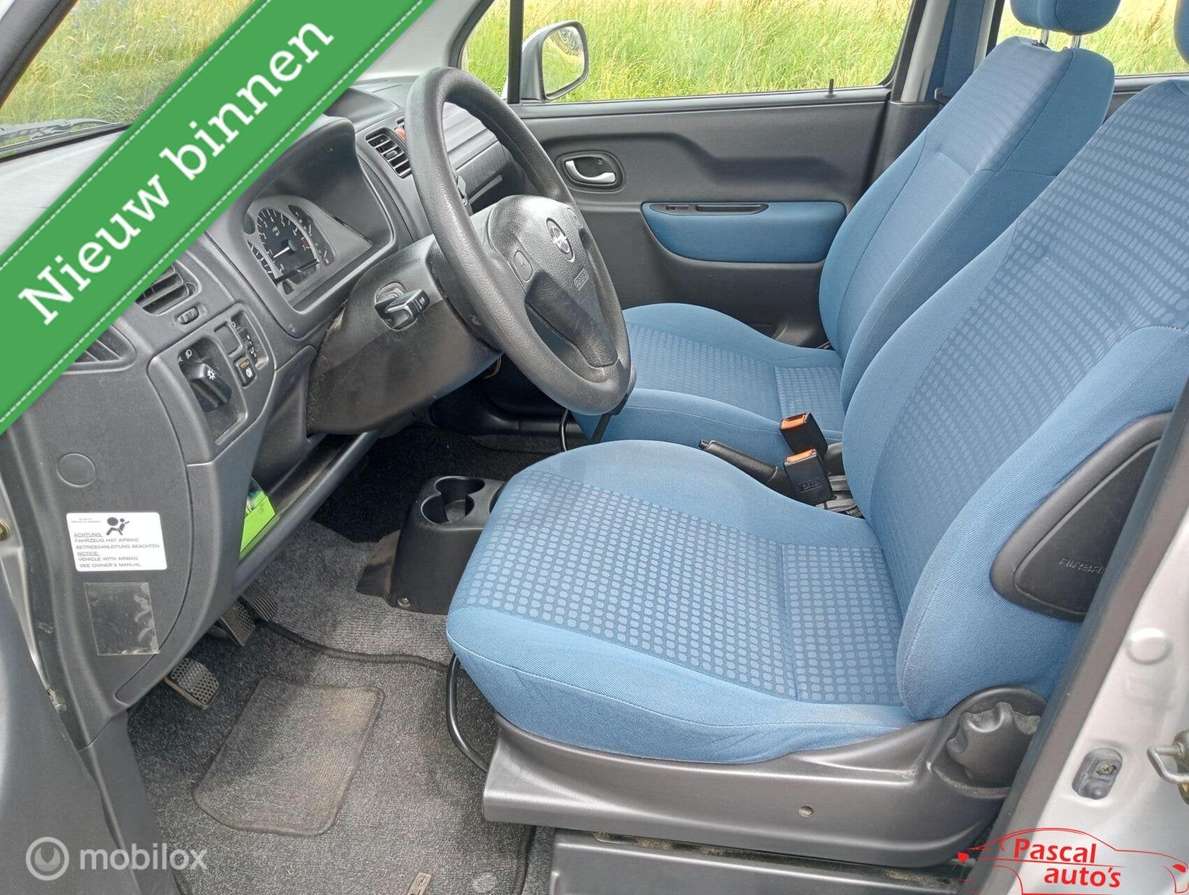 Opel Agila 1.2-16V Enjoy airco nw apk hoge instap, Voorwielaandrijving, Elektrische ramen, Stof, Origineel Nederlands