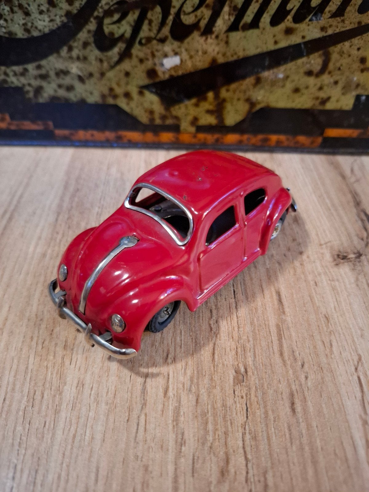 Vintage Blikken Volkswagen Kever - Made in Japan, Ophalen of Verzenden, Gebruikt