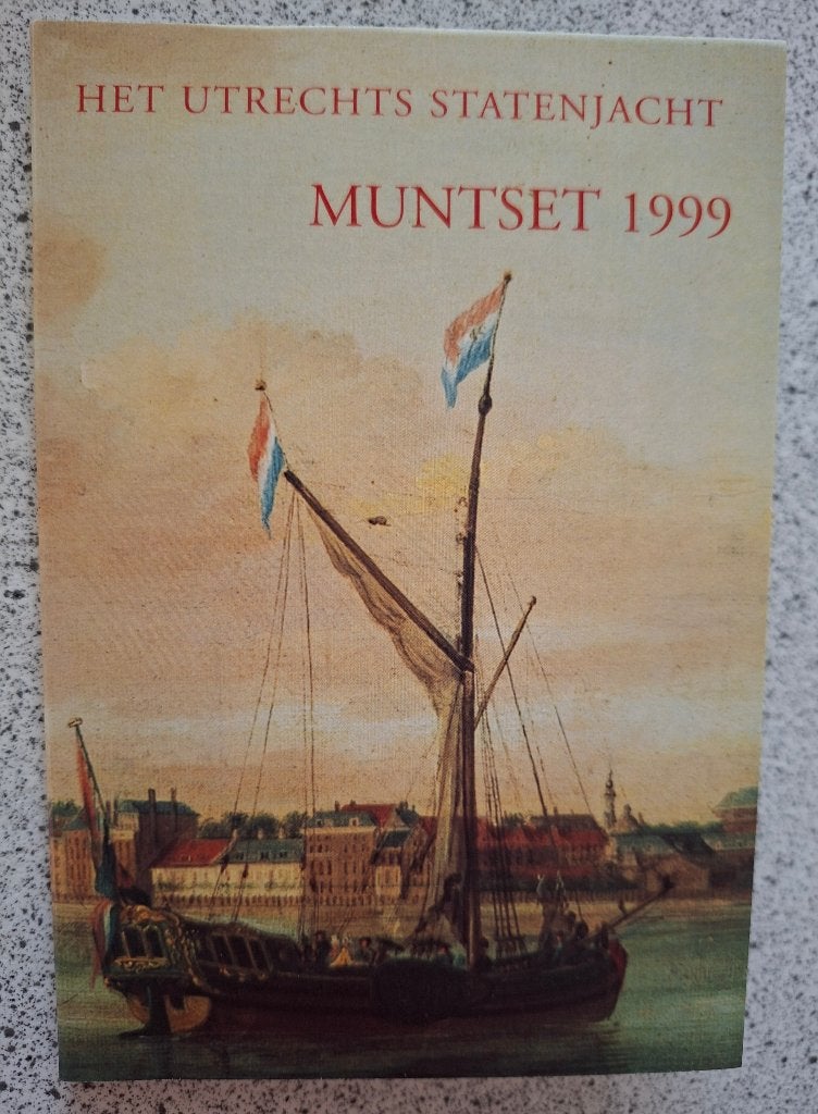 Muntset 1999  Het Utrechts Statenjacht, compleet met hoesje, Verzenden, Koningin Beatrix, Euro's, Setje