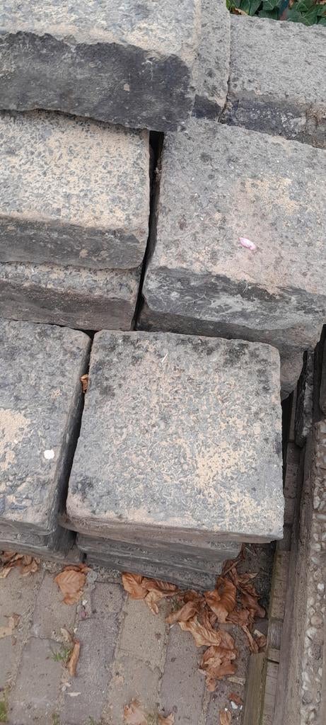 Gratis 20x20 tegels, Ophalen, Gebruikt, Beton, Terrastegels