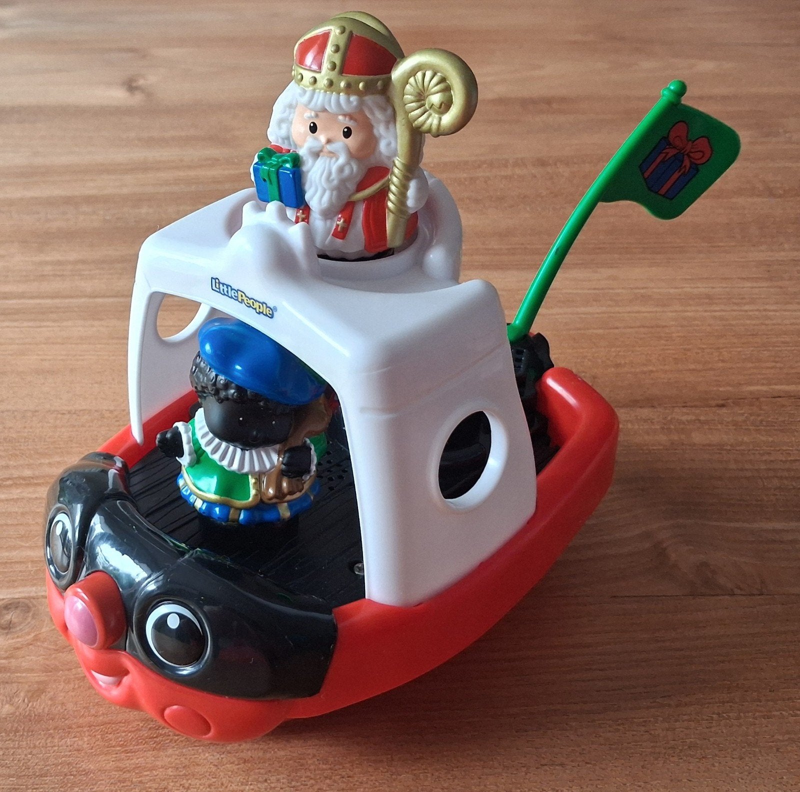 Fisher Price Little People Sinterklaas en Piet op boot., Ophalen, Zo goed als nieuw
