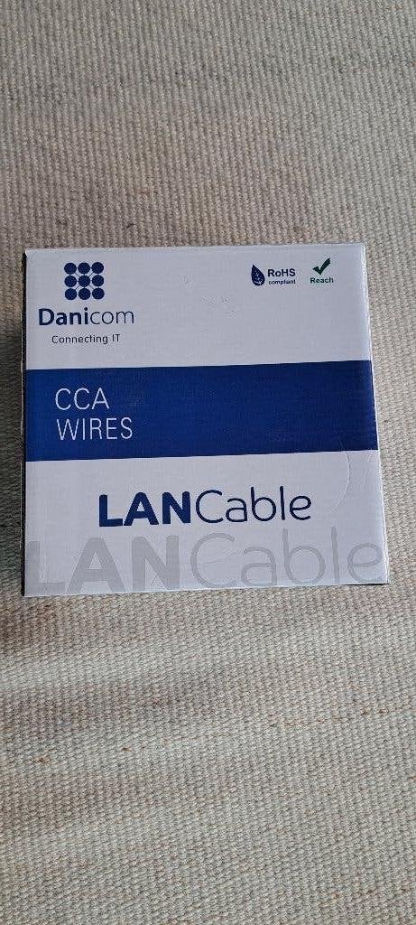 UTP Kabel CAT6 Buitenkabel op rol soepel zwart CCA, Verzenden, Nieuw