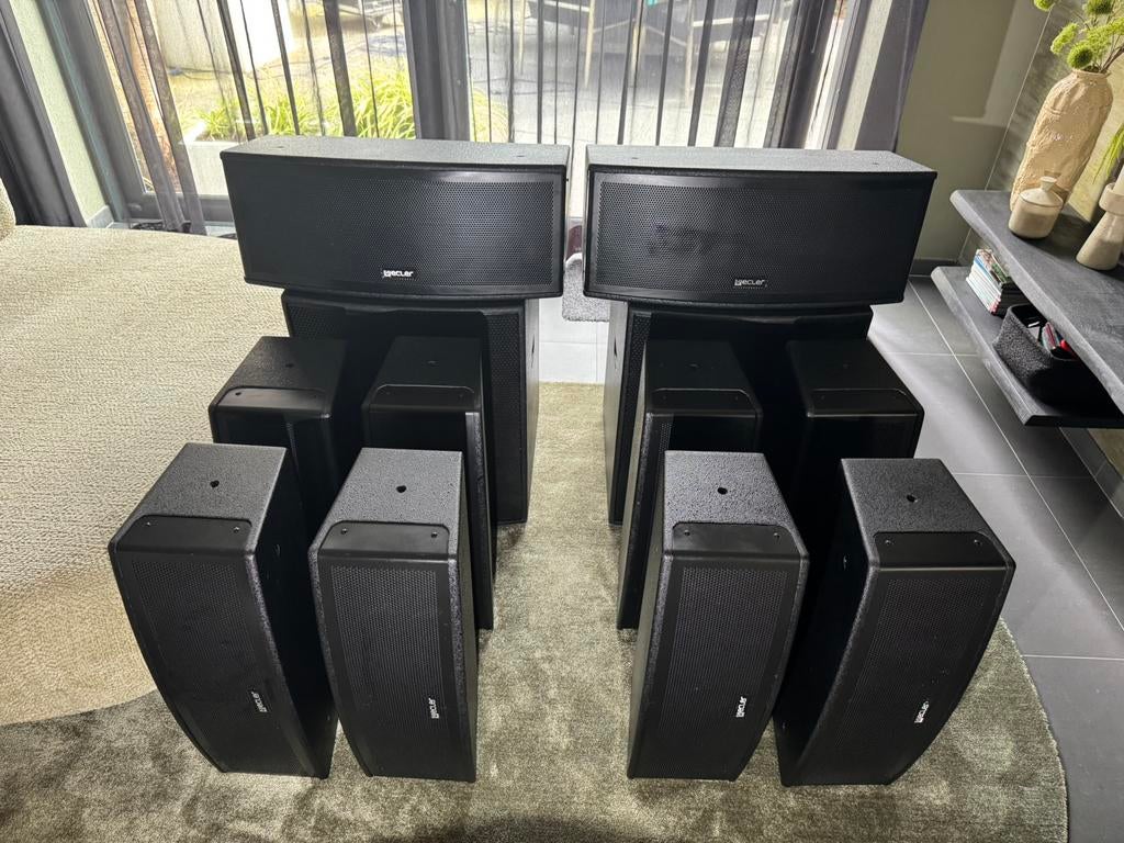 Ecler geluidsinstallatie - pa-set - subwoofer/topspeakers, Audio, Tv en Foto, Luidsprekers, Subwoofer, Zo goed als nieuw, 120 watt of meer