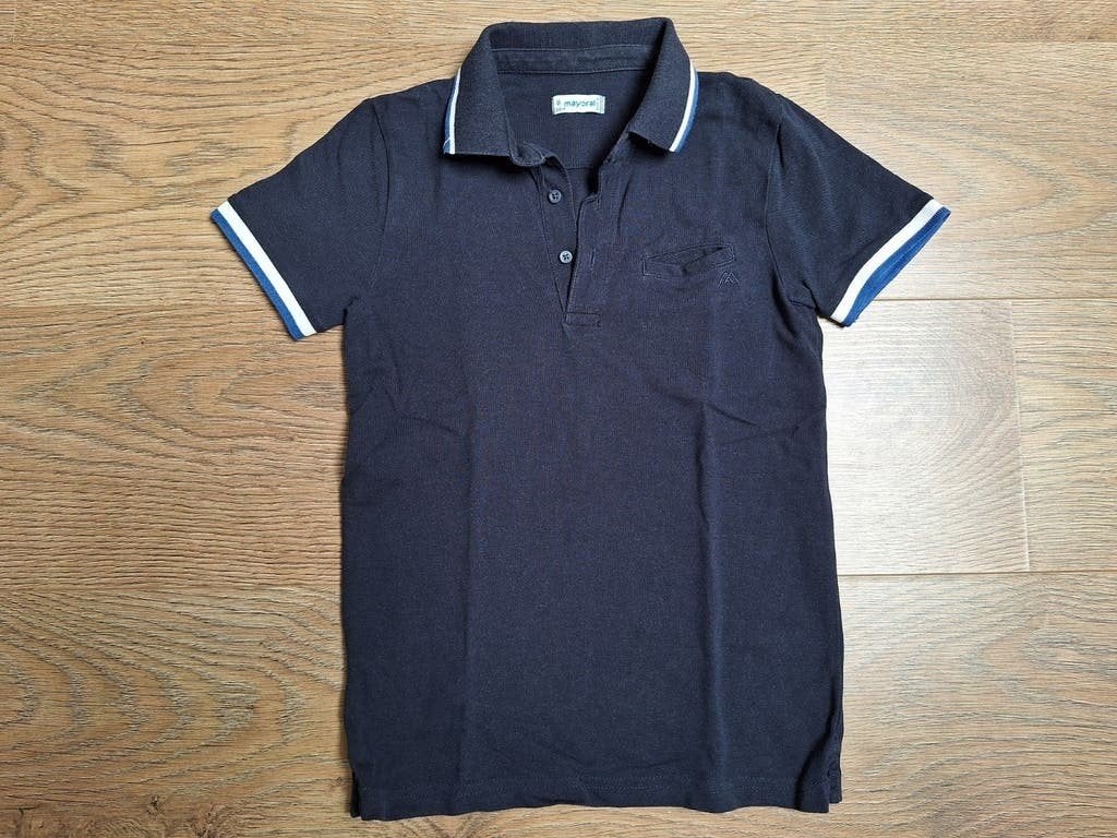 Mooi polo shirt maat 128 Mayoral ZGAN, Mayoral, Ophalen of Verzenden, Zo goed als nieuw, Shirt of Longsleeve