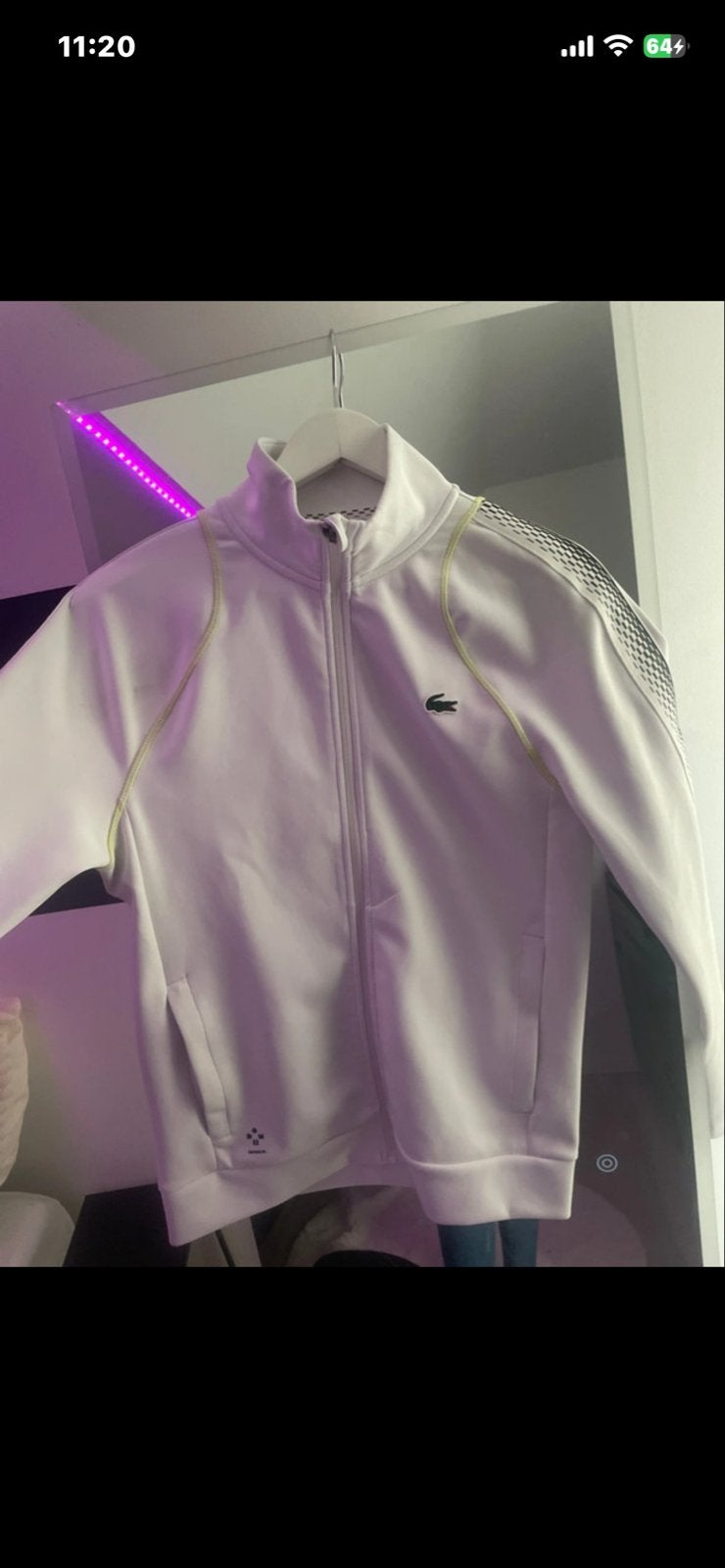 Lacoste Sport Vest - Wit, Ophalen of Verzenden, Gedragen, Maat 46 (S) of kleiner, Wit