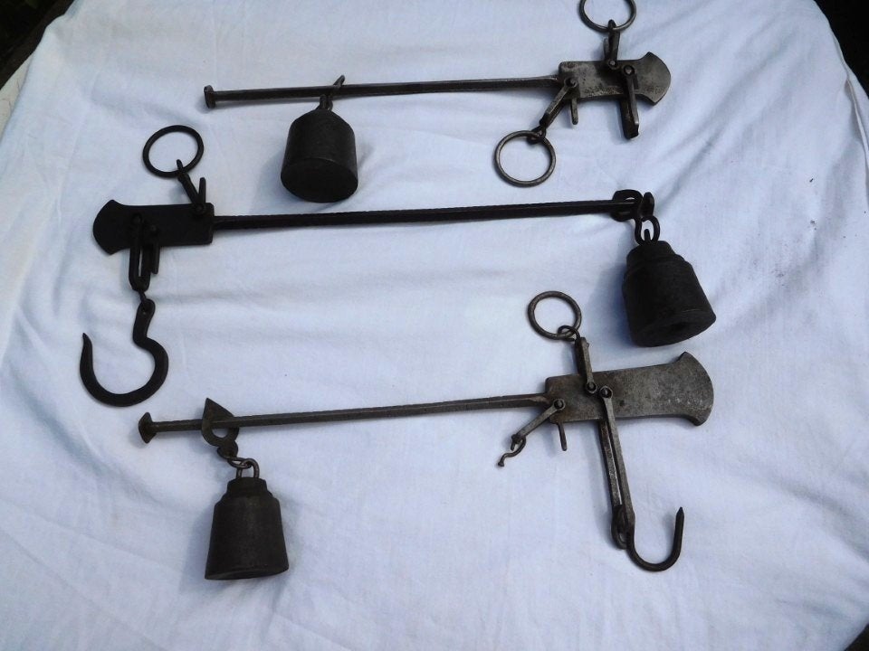 Antiek Unster Balans weegschaal 3 x uit Frankrijk .samen €15, Antiek en Kunst, Antiek | Gereedschap en Instrumenten, Ophalen