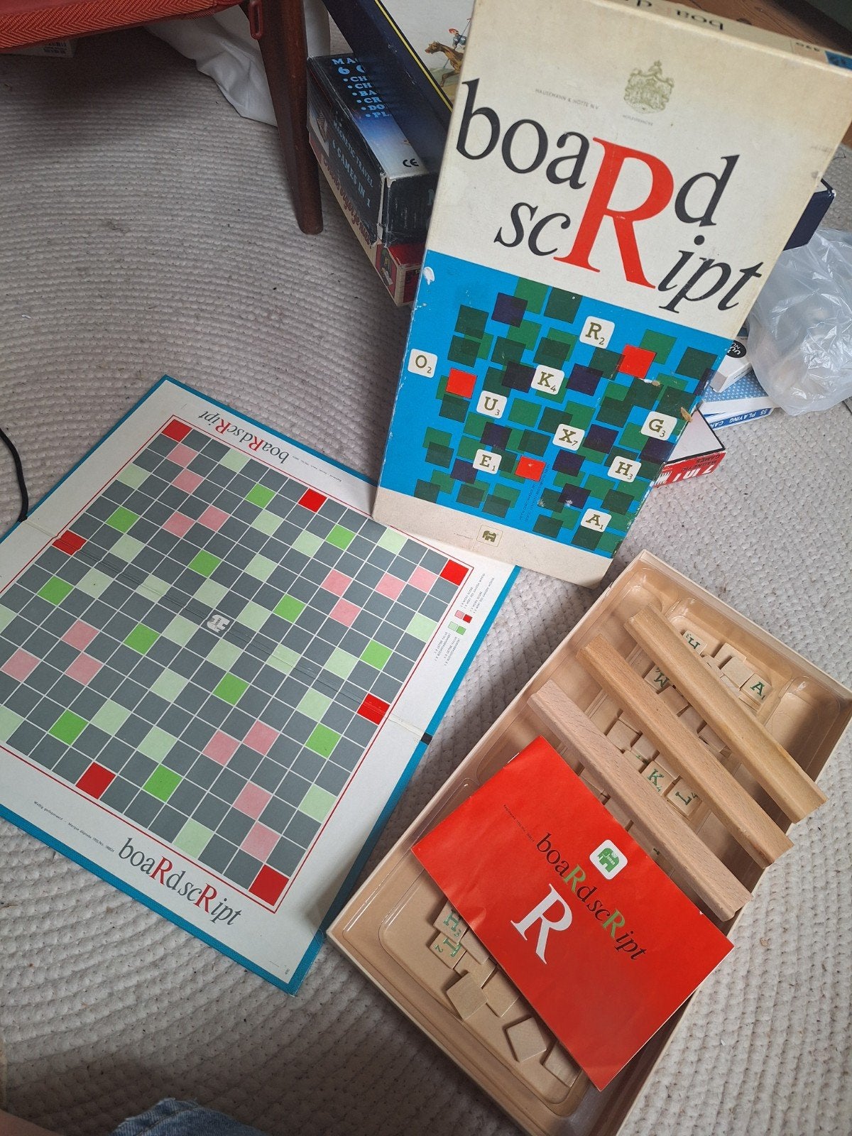 Boardscript bordspel - gebruikt, doos beschadigd, Hobby en Vrije tijd, Een of twee spelers, Ophalen of Verzenden, Gebruikt, Jumbo