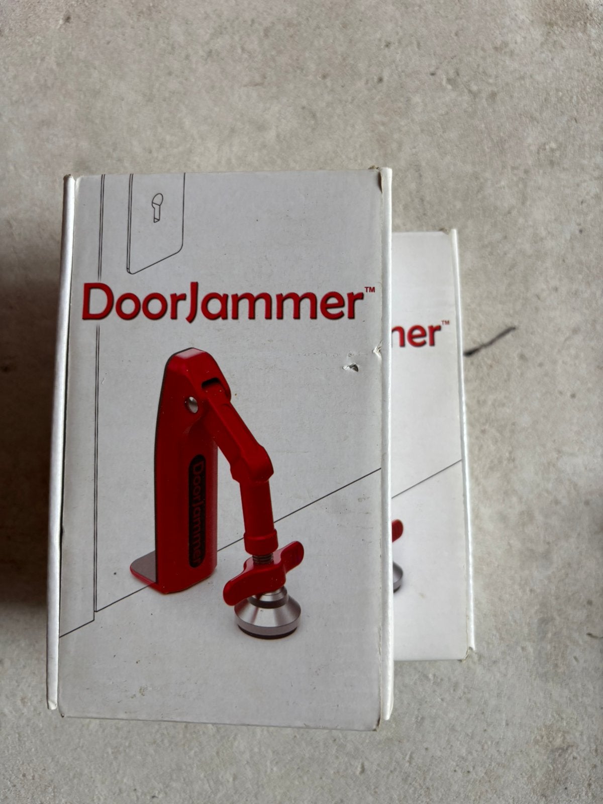 Deurstopper - doorjammer, Ophalen, Nieuw, Rood, Metaal