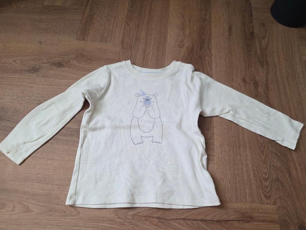 Crème shirt met lange mouwen van Lupilu maat 86/92, Kinderen en Baby's, Babykleding | Maat 86, Gebruikt, Jongetje of Meisje, Ophalen of Verzenden