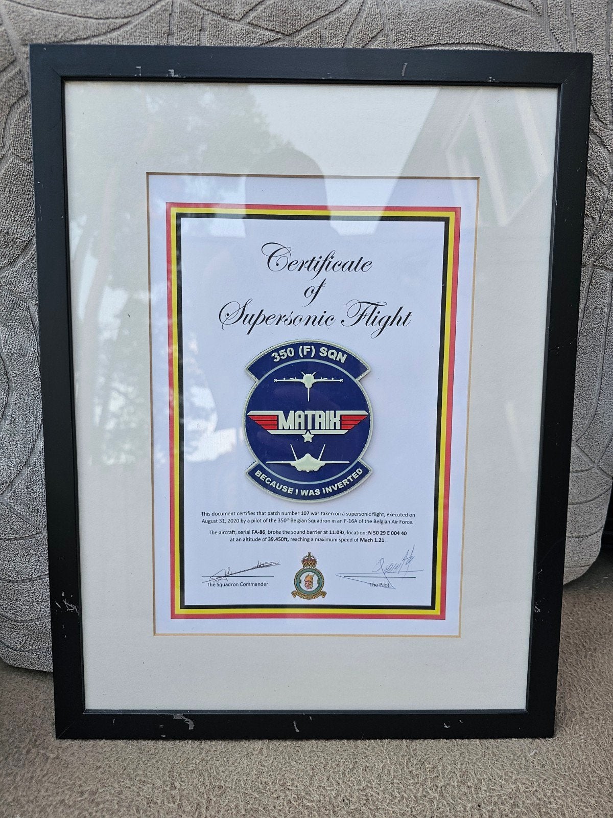 orgineel gedragen patch met certificaat, Ophalen of Verzenden, Zo goed als nieuw, Patch, Badge of Embleem