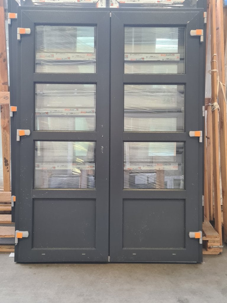 Kunststof dubbele deur RAL 7016 150 - 175 x 204 cm