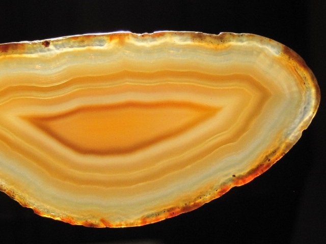 e. 5x schitterende edelsteen BRUINE AGAATSCHIJF (6), Verzenden, Nieuw