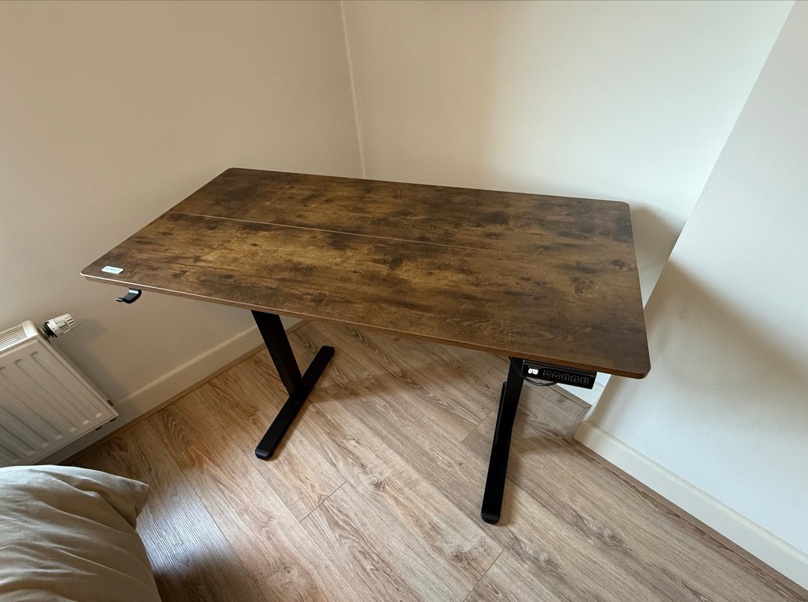 Elektrisch Zit-sta Bureau - Modern Hout en Metaal, Huis en Inrichting, Ophalen, Zit-sta bureau, Elektrisch, Hout