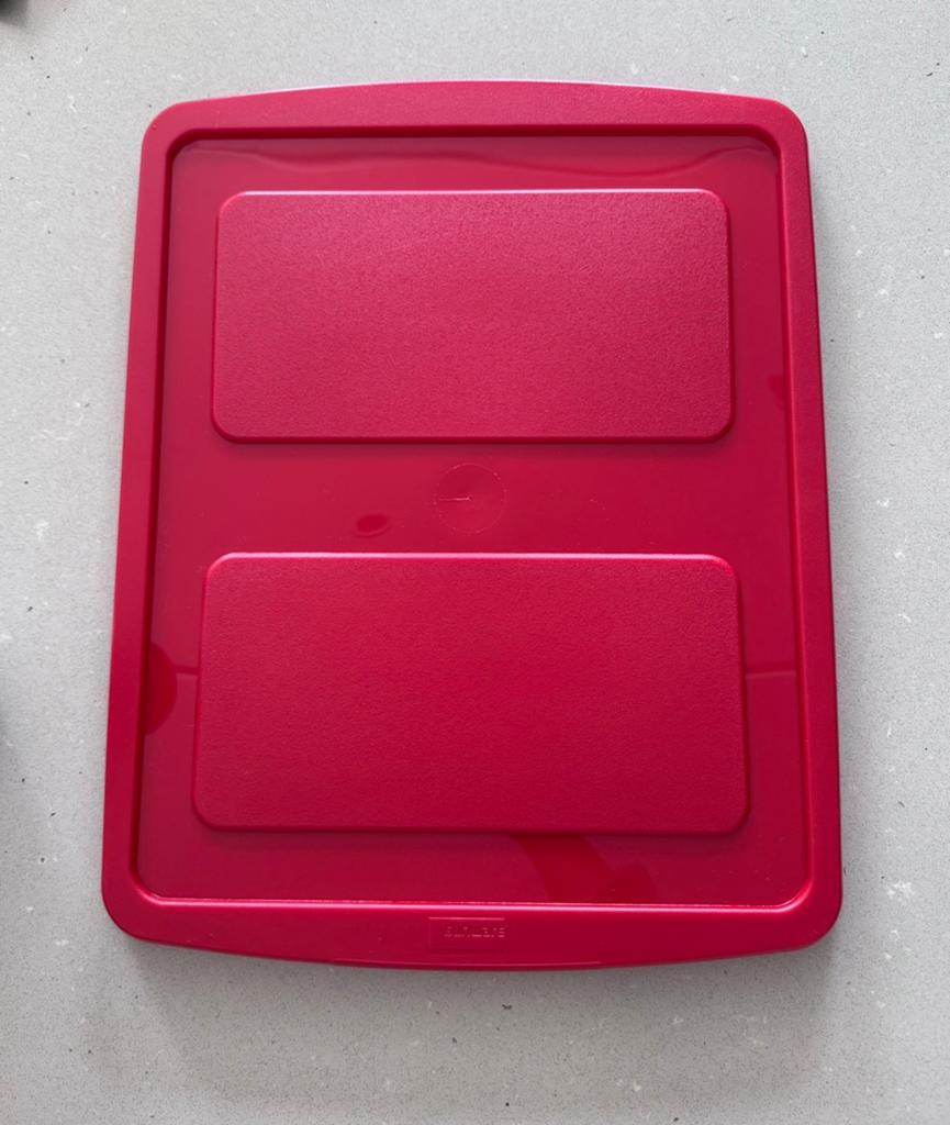 Rode kunststof deksel / opbergbox deksel – Sunware, Ophalen of Verzenden