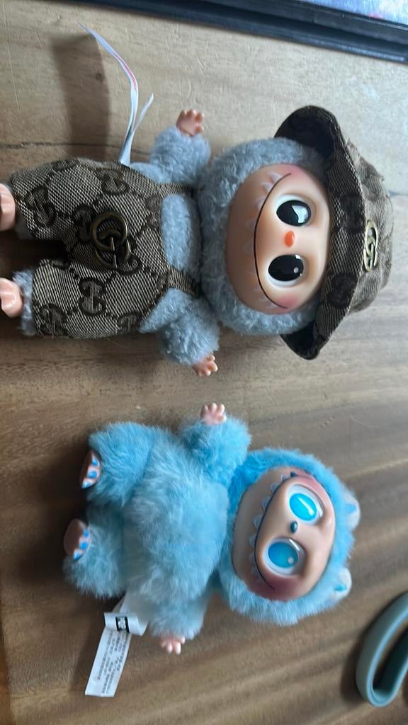 2 kermis labubu’s, Kinderen en Baby's, Speelgoed | Knuffels en Pluche, Ophalen of Verzenden, Zo goed als nieuw, Overige typen