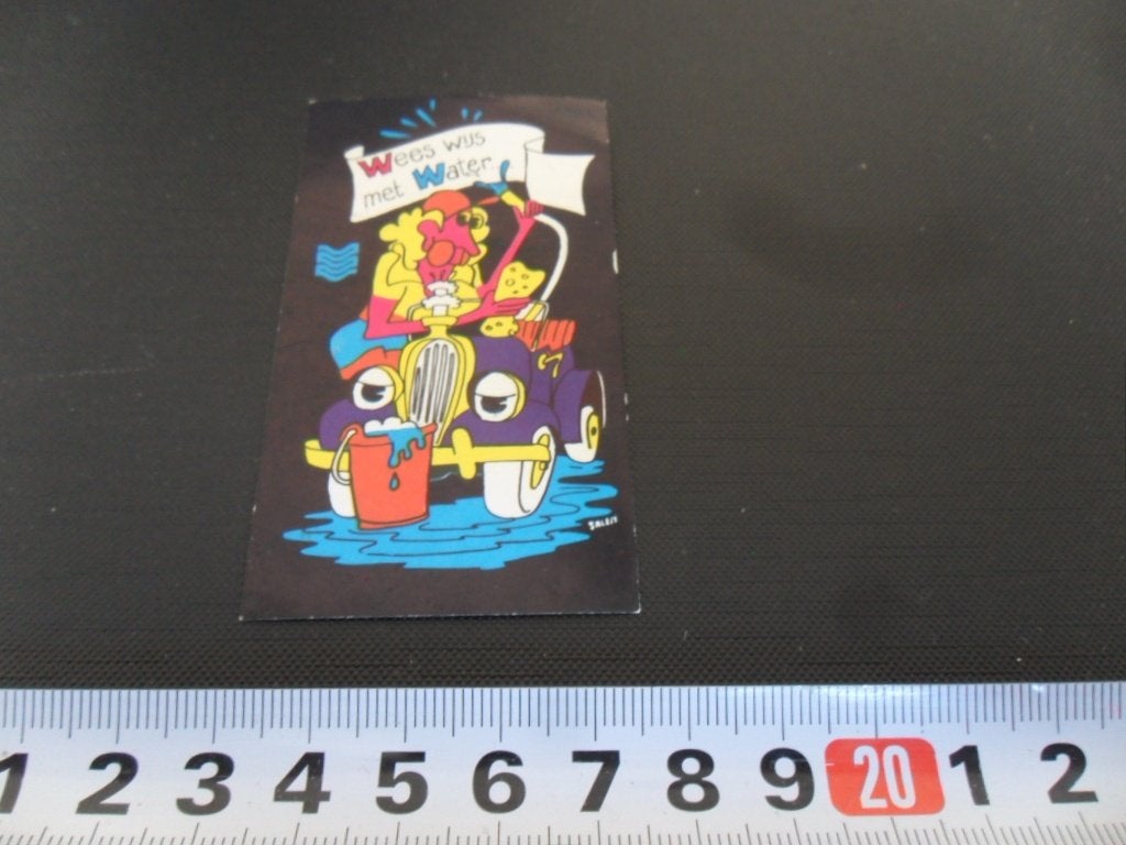 sticker strip Wees wijs met Water, Ophalen, Zo goed als nieuw