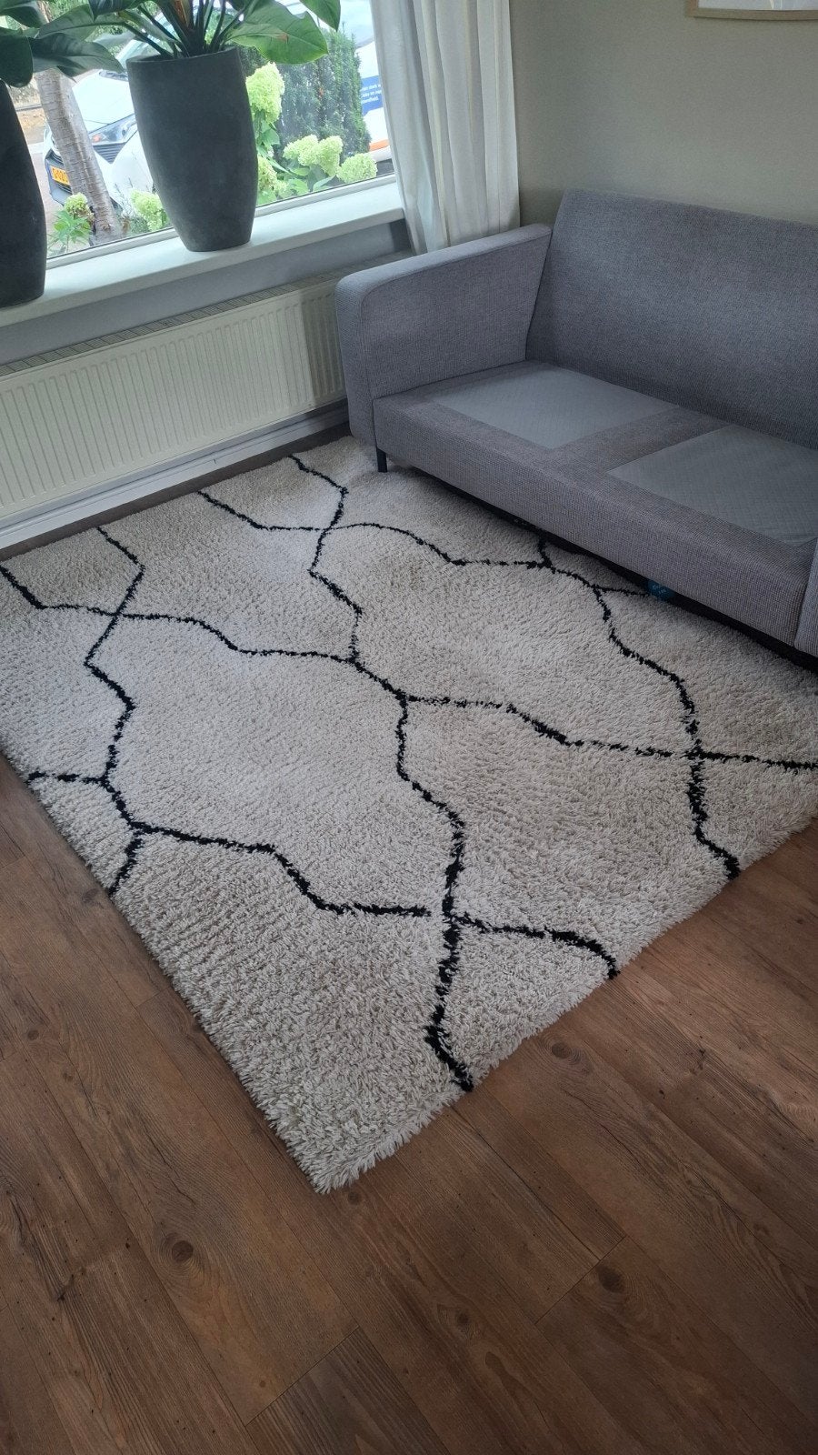 VT wonen beige vloerkleed, Ophalen, Gebruikt, Beige, 150 tot 200 cm