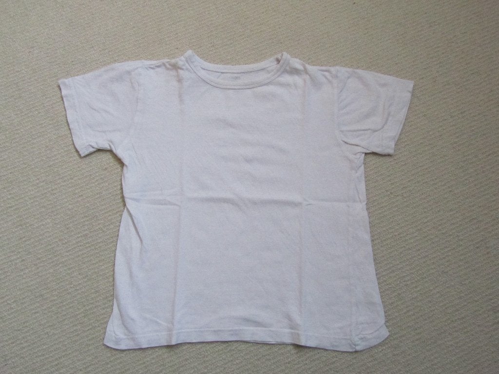 Wit shirt 110, Verzenden, Zo goed als nieuw, Jongen, Shirt of Longsleeve