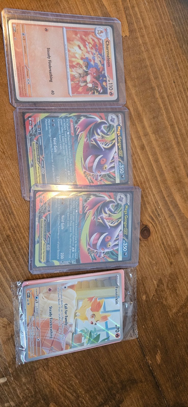 Promo pokemonkaarten gengar 2x,fennekin sealed,charmeleon, Ophalen of Verzenden, Nieuw