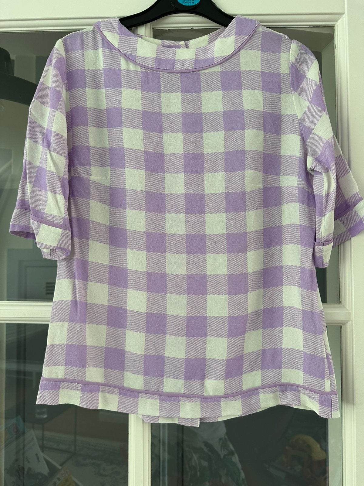 Nieuwe blouse / top met knoopjes op rug OU boutique maat XS, Wit, Nieuw, Ophalen of Verzenden, Korte mouw