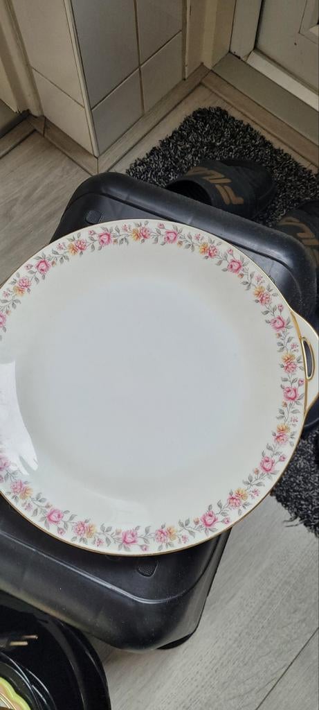 Vintage Tirschenreuth serveerschaal met rozenmotief, Antiek en Kunst, Ophalen of Verzenden