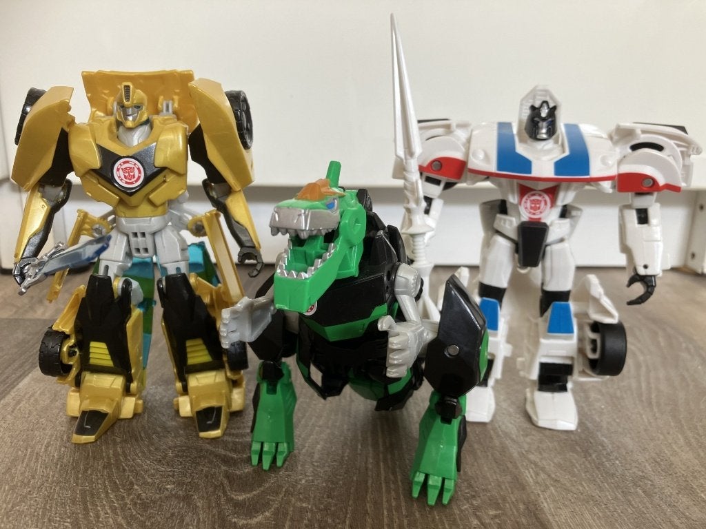 Transformers RID set - Bumblebee Grimlock Jazz, Verzamelen, Transformers, Zo goed als nieuw, Overige generaties, Autobots, Ophalen of Verzenden