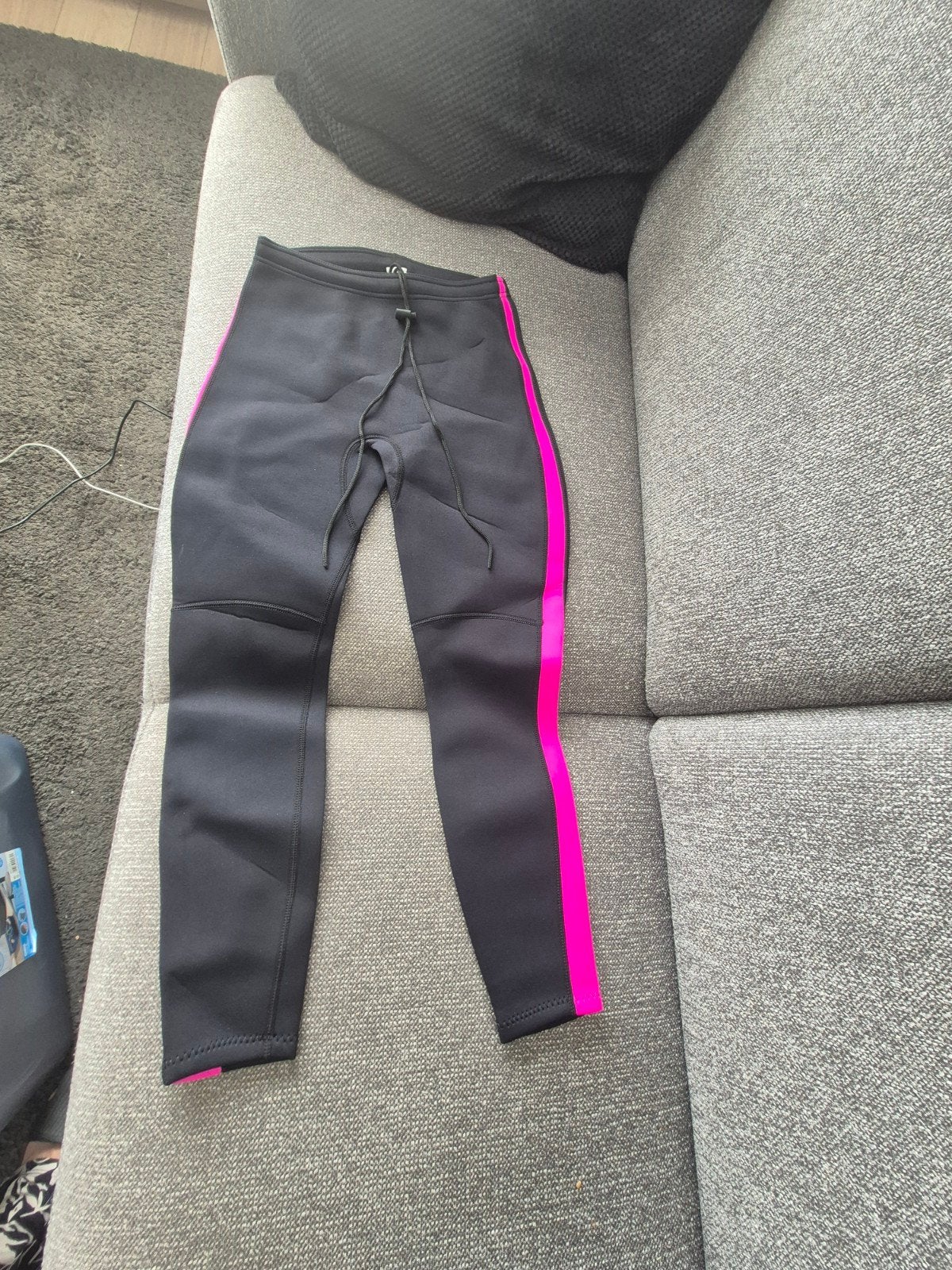 SUP Broek Neopreen XS - Zwart met Roze streep, Ophalen of Verzenden, Nieuw, Dame, Wetsuit