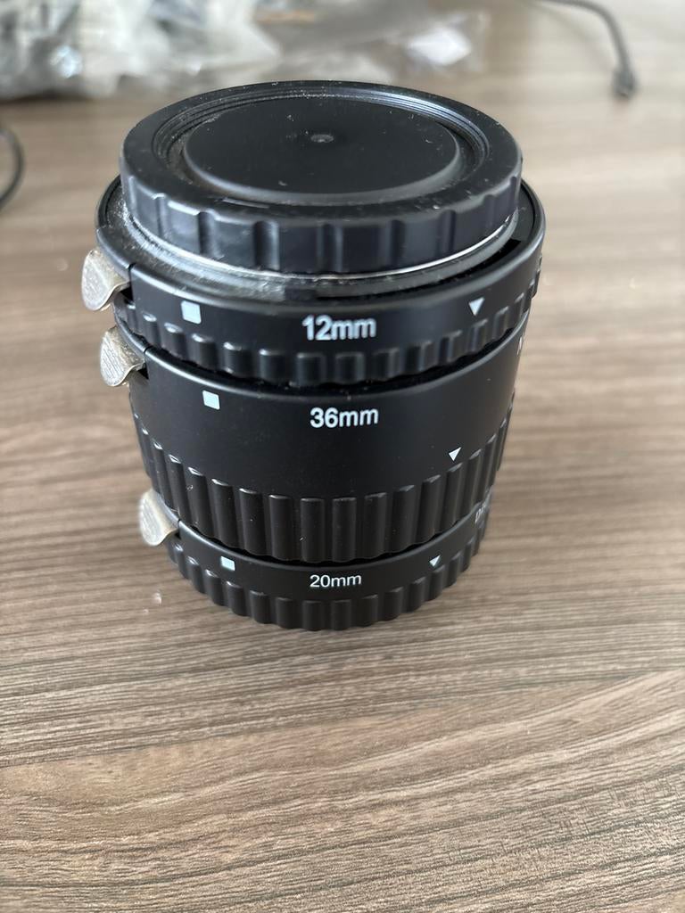 Lens Extension Tube Set - 12mm, 20mm, 36mm, Ophalen of Verzenden, Gebruikt, Toebehoren