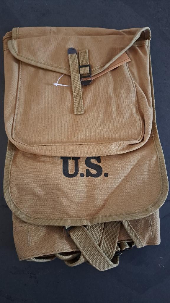 WWII US Army M1928 Haversack, Verzenden, Landmacht, Amerika, Kleding of Schoenen