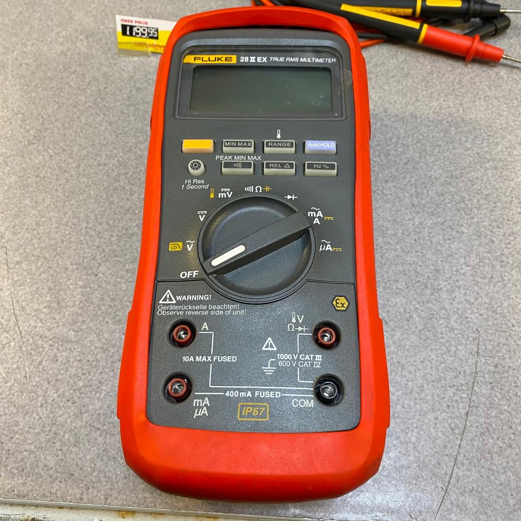 Fluke 28II EX multimeter | hoes en kabels | SALE | 344607, Ophalen of Verzenden, Zo goed als nieuw, Multimeter