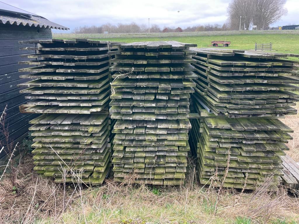 Gecreosoteerde planken, Tuin en Terras, Palen, Balken en Planken, Gebruikt, Planken, 250 cm of meer, Ophalen